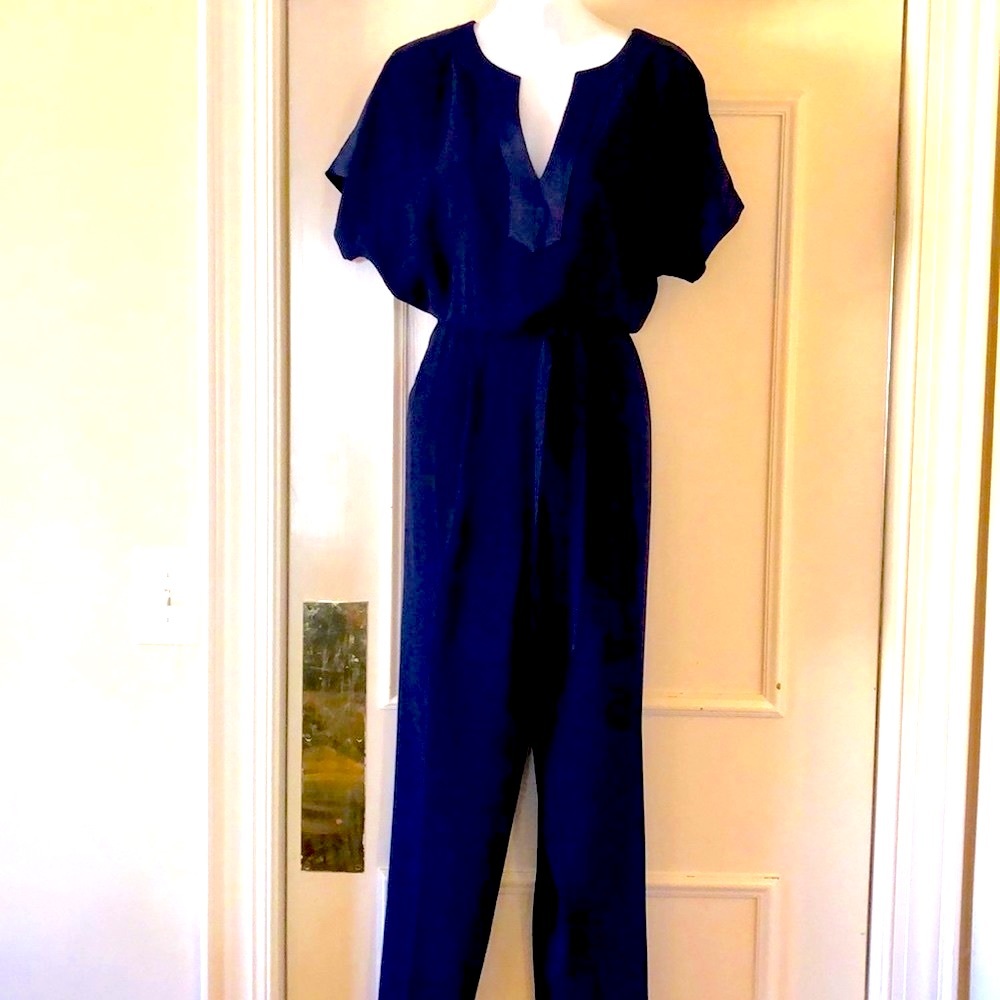 Trina Turk navy Rumi jumpsuit sz 10